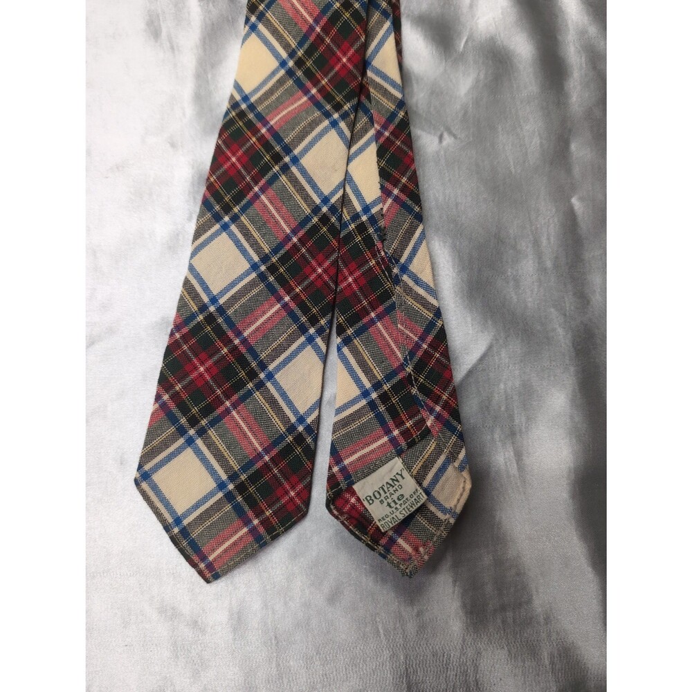 Botany Brand Royal Stewart Tartan Tie 100% wool